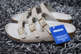 Birkenstock Florida Fresh, 38, Leder, sandcastle, NEU