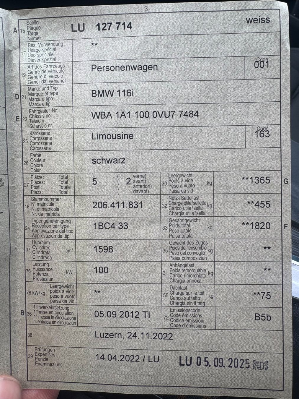 BMW Autos: BMW 116i - 5 türig – Gebraucht aus Zell LU von Jordibear 9