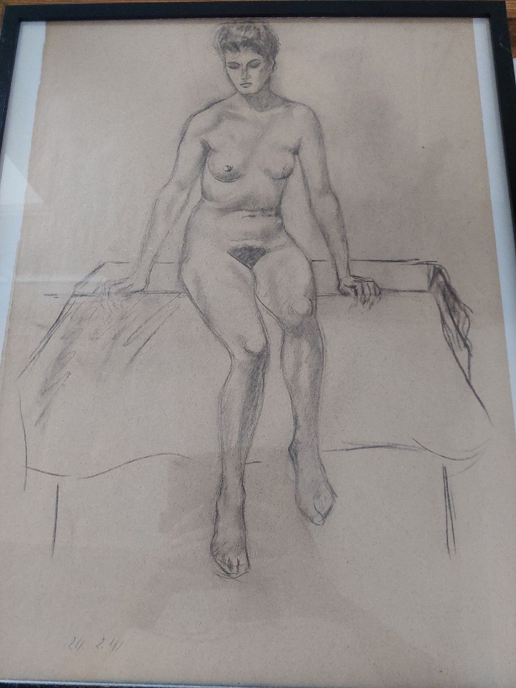 Poster & Bilder: Aktskizze von 1941 – Gebraucht aus Hünibach von Raggamuffjn 1