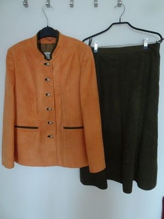 OKTOBER-FEST. Damen-Kostüm JACKE, JUPE Grösse 42=Skizze.