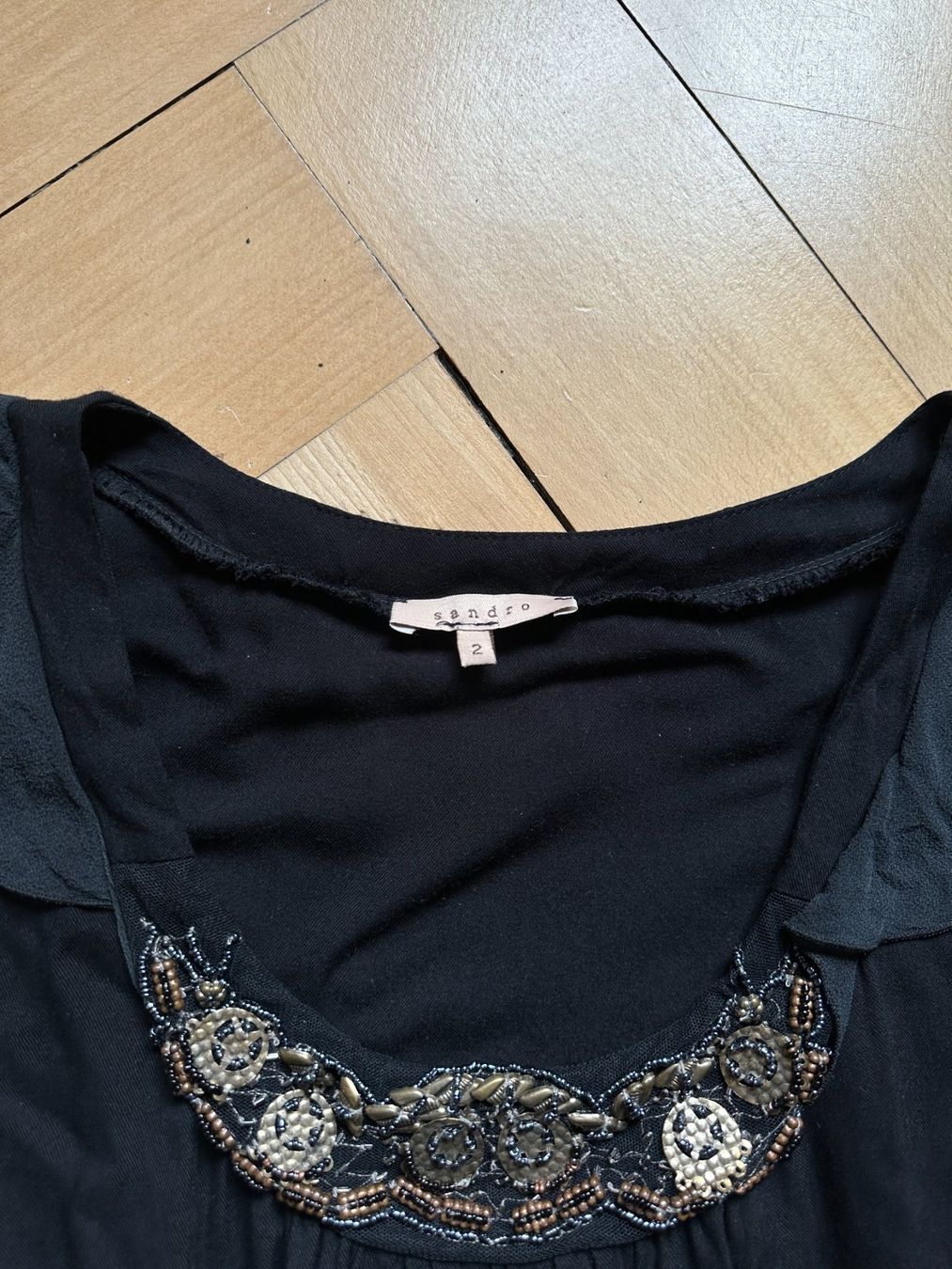 Sandro Kleider: SANDRO - Kleid schwarz verspielt 38 – Gebraucht aus Zürich von Diazaio 3