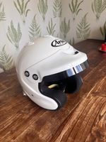 Arai GP-J3 white auto racing helmet XL used