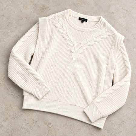 Caroll pull / Gilet en laine maillée Taille L comme neuf