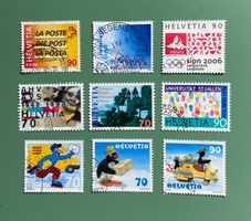 Schweizer Marken: Die Post, Swisscom, AHV, Sion 2006, HSG 98