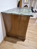 Kommode Holz mit Schubladen und Marmorplatte