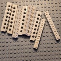 Lego 9x Lochbalken 1x8 (3702)