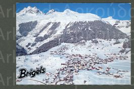 AK color Brigels GR Breil gegen die Brigelserhörner ≈ 1994