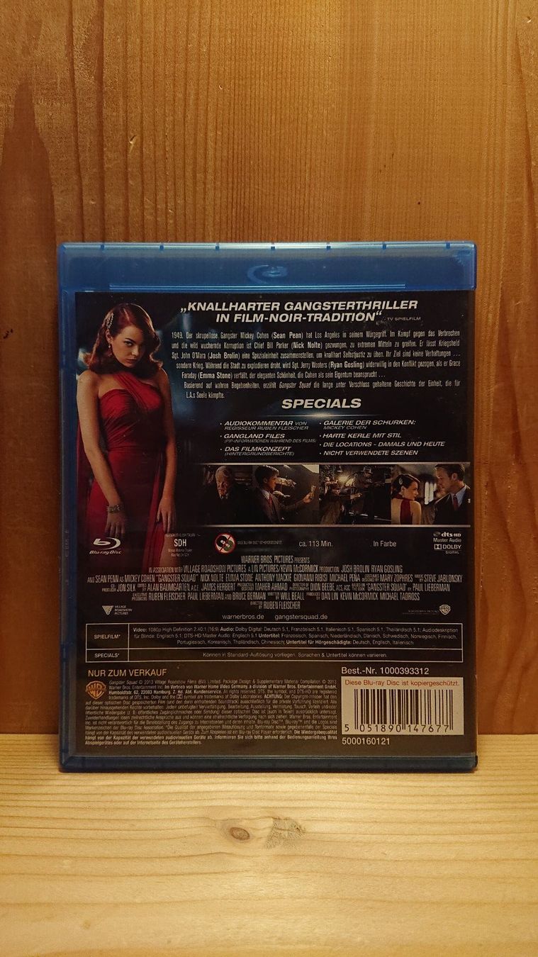 Alle DVDs: GANGSTER SQUAD Blu-Ray – Gebraucht aus Wilderswil von Exebub 1
