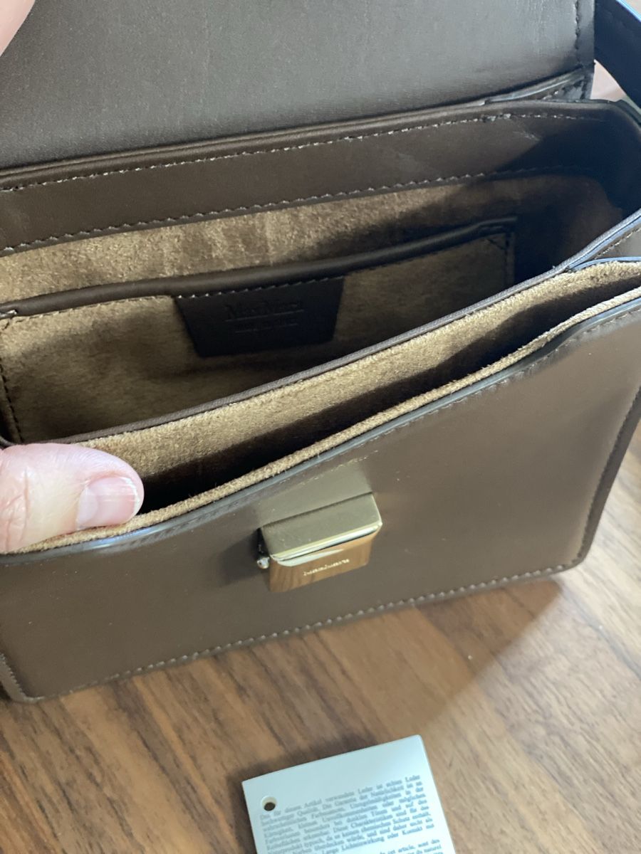 Max Mara Borse da donna: Max Mara Schulter Leder Tasche braun – Usato da Dittingen venduto da ert_nyv5 7