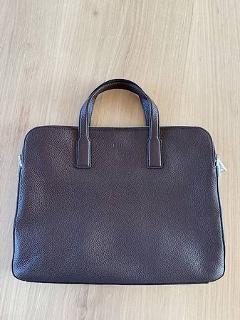 Hugo Boss Business Tasche Leder braun/burgundy