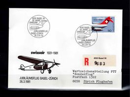 FDC Einschreiben 1981