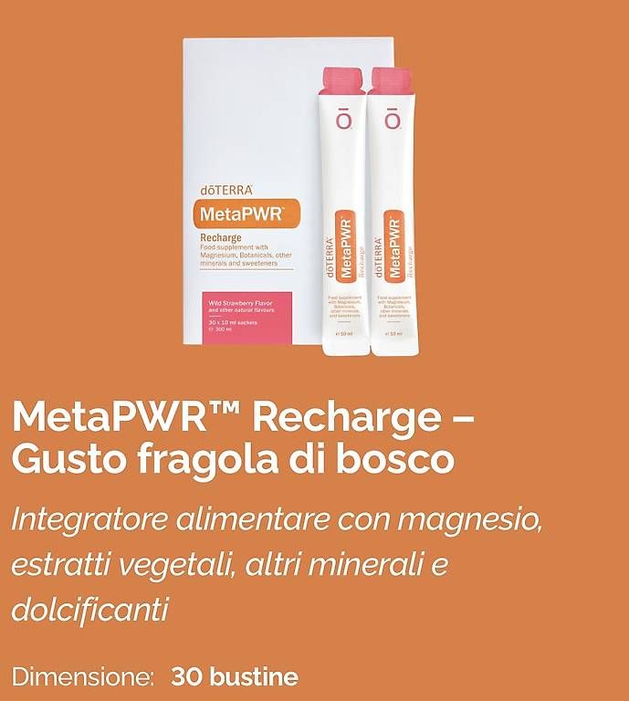 Cibi & Specialità: DoTERRA METAPWR integratore alimentare  – Usato da Rivera venduto da pat_6nvw