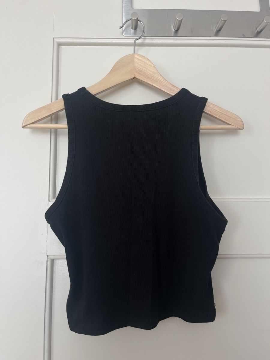 Tops: Croptop Schwarz – Gebraucht aus Bern von zauberschachteli 1