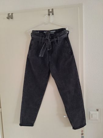 Coole Jeans Gr. 36, Paperbag-Style, NEU