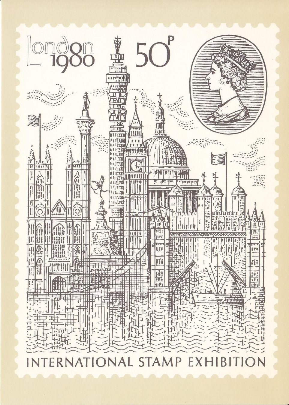 Tutti i francobolli: London Internat. Stamp Exhibition 1980 – Usato da Bürglen TG venduto da StampGraf 8