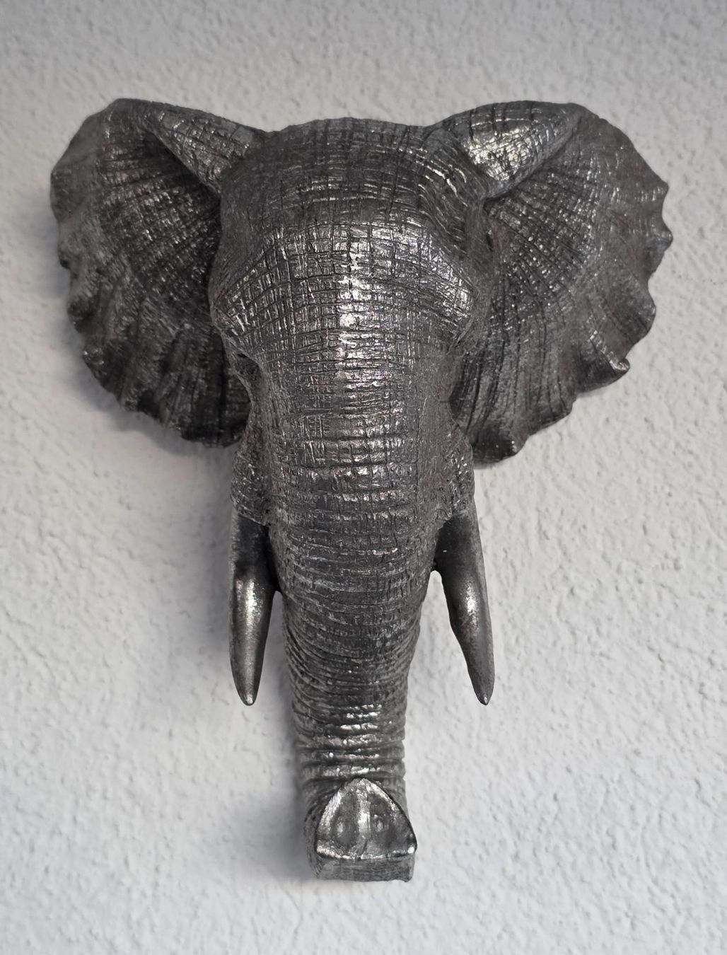 Tutte le decorazioni: Silberner Elefant Kopf Wanddeko – ein Hingucker! – Nuovo (secondo la descrizione) da Rheinsulz venduto da Dred 2