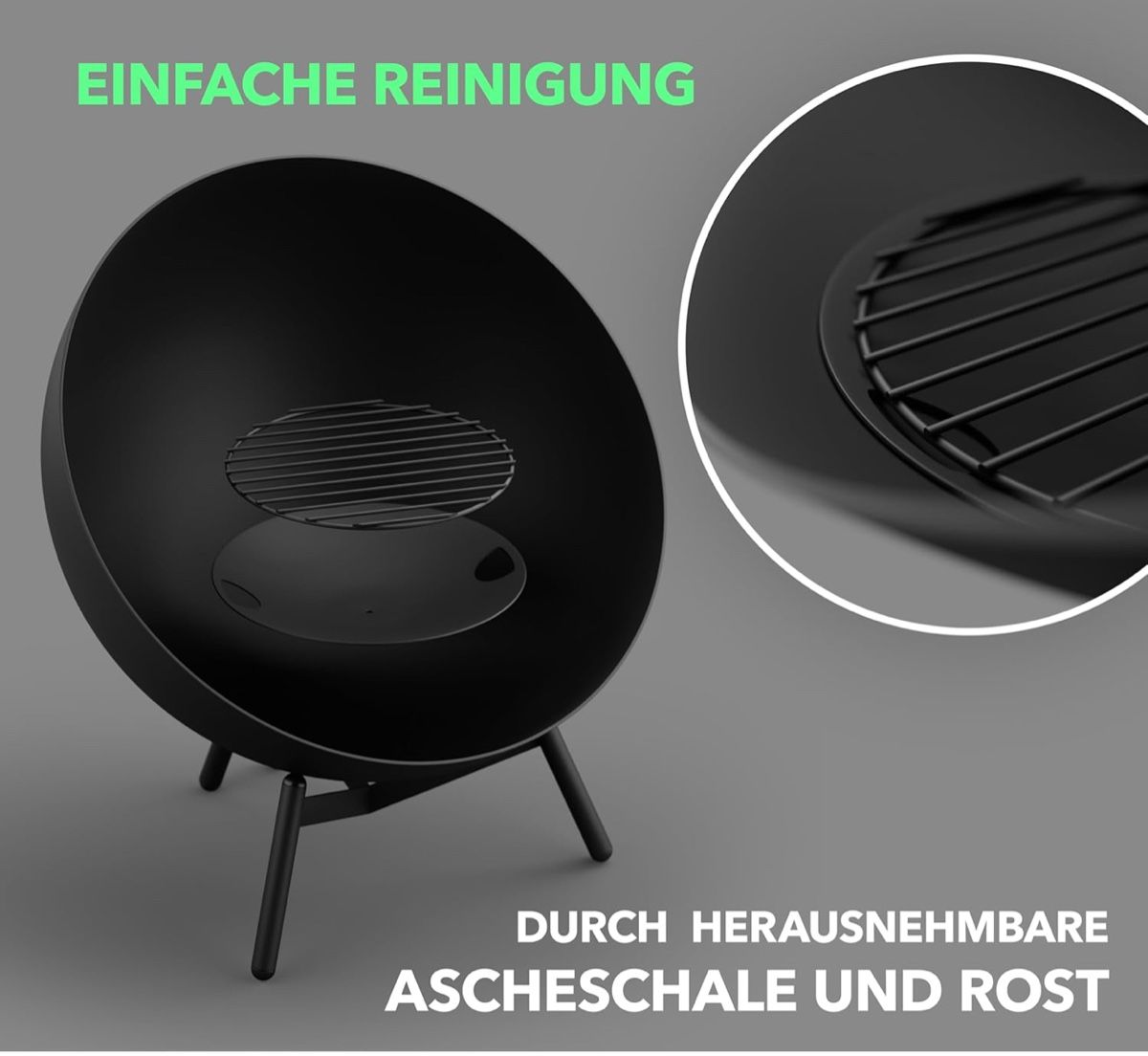 Bracieri: Feuerschale - Ø 60cm - Geneigte & horizontale Position - – Nuovo e nell'imballaggio originale da Amriswil venduto da JaJa-Express 4