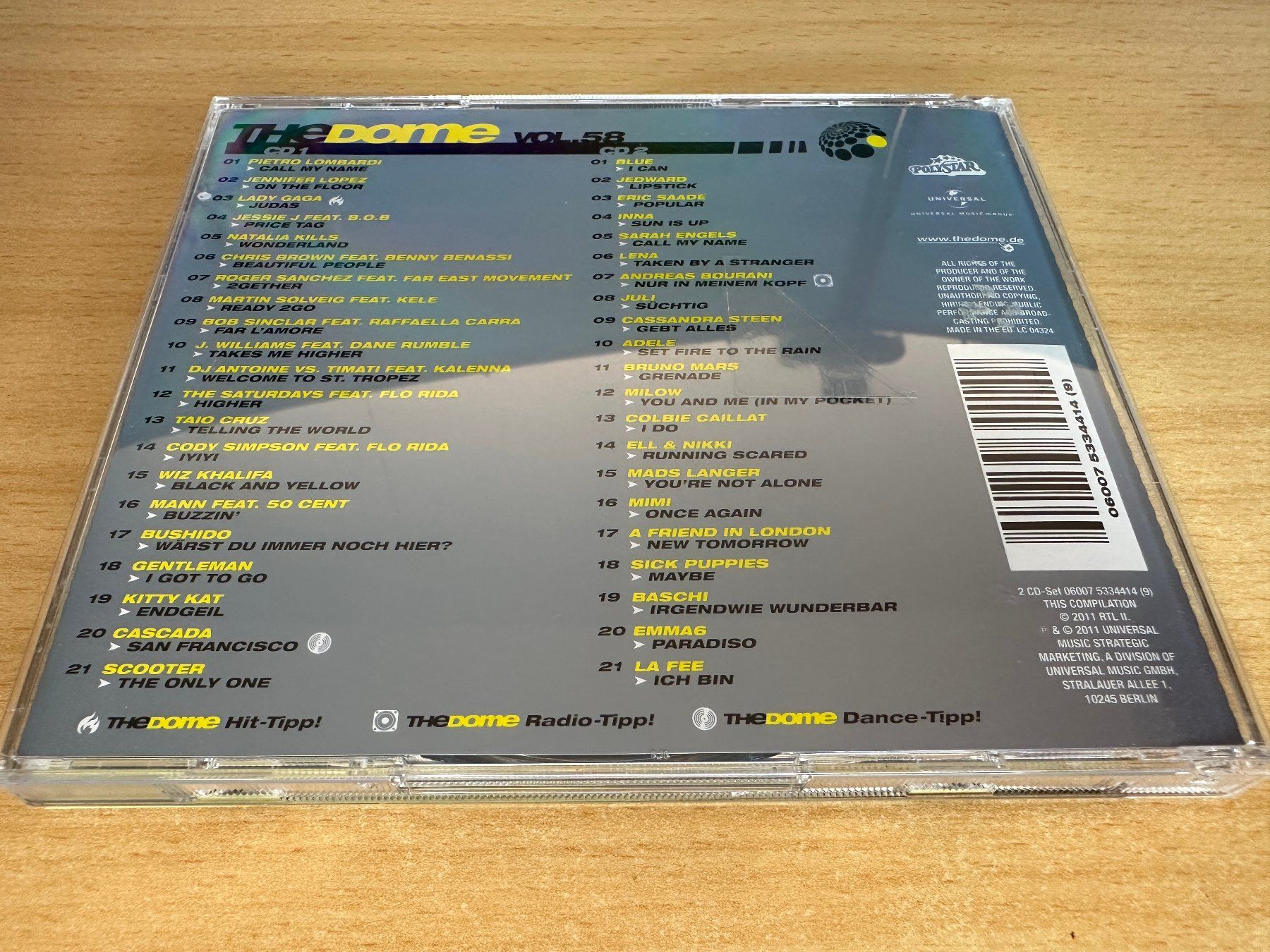 CD: Various – The Dome Vol. 58 - 2 CD – Usato da Rikon im Tösstal venduto da Alpenmutz 1