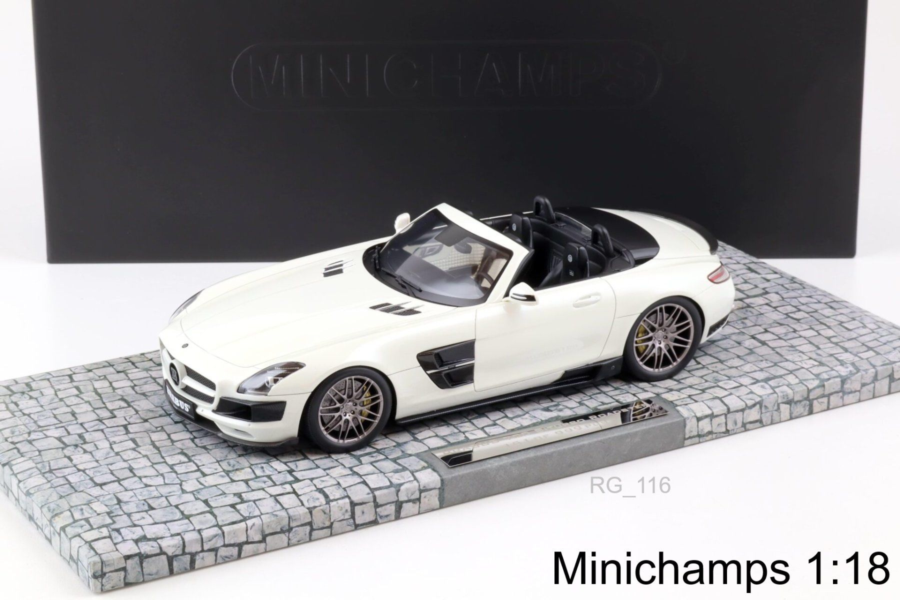 Minichamps Modellini d'auto: Mercedes SLS BRABUS 700 Biturbo 1:18 – Nuovo e nell'imballaggio originale da Ulisbach venduto da mironebraska