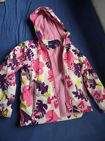 Gefütterte Regenjacke Mädchen, Grösse L