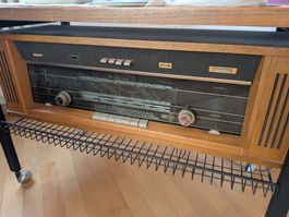 Vintage Philips Radio Holzgehäuse gebraucht guter Zustand