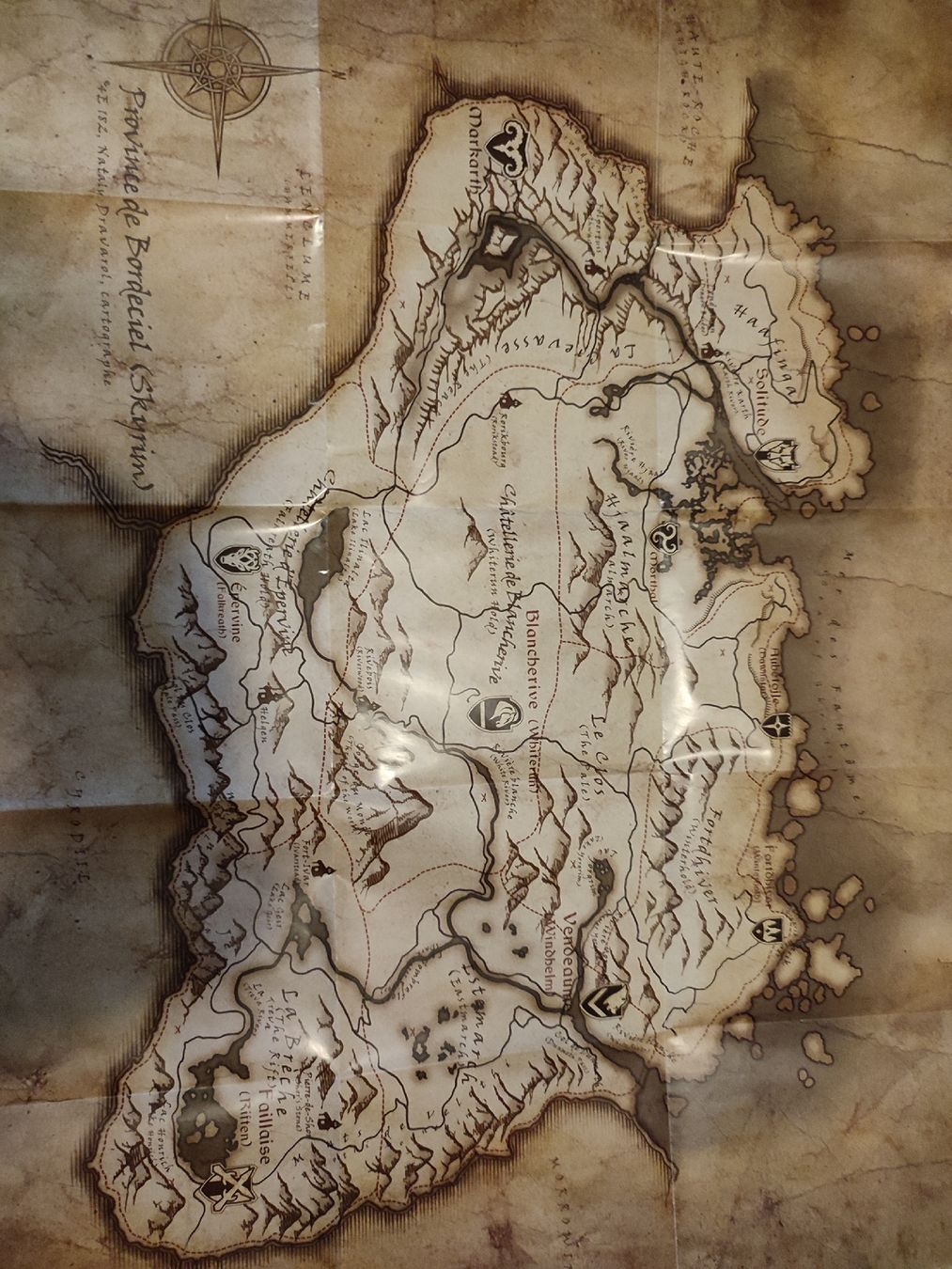 Foto & Immagini: Skyrim Bordeciel Map Poster – Usato da Martigny venduto da Errika 1
