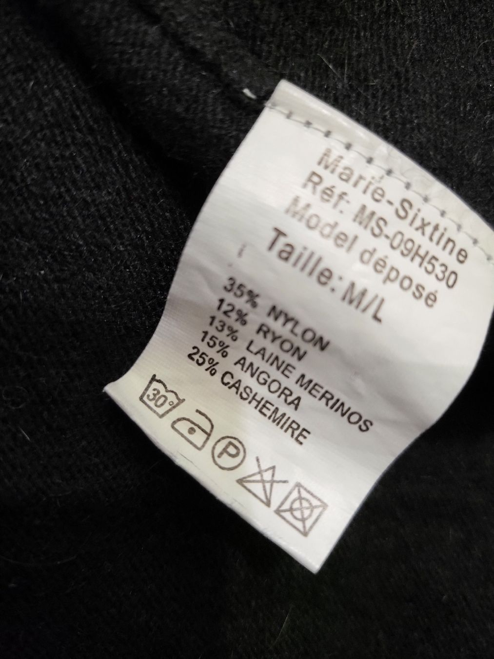 Vestiti: robe Pull Marie-Sixtine noir, taille M/L – Usato da Niedergösgen venduto da Eva2410 6