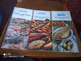 3 Büchlein mit Fischrezepten und Tipps