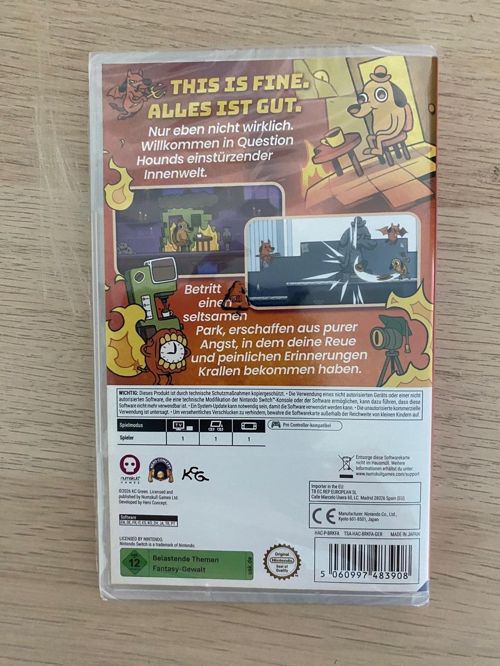 Nintendo Jeux: Nintendo Switch This Is Fine Maximum Cope neu – Neuf avec emballage d'origine à Winterthur par Miriammici 1