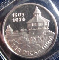 Gedenkmünze "Der Dicke Turm" 1303-1976, - PP - Top Zustand!