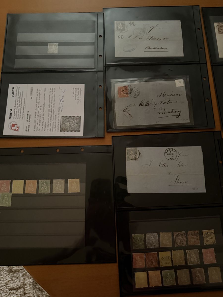 Tutti i francobolli: Album Alt Schweiz ab 1850 – Usato da Murgenthal venduto da Tina_4055 6