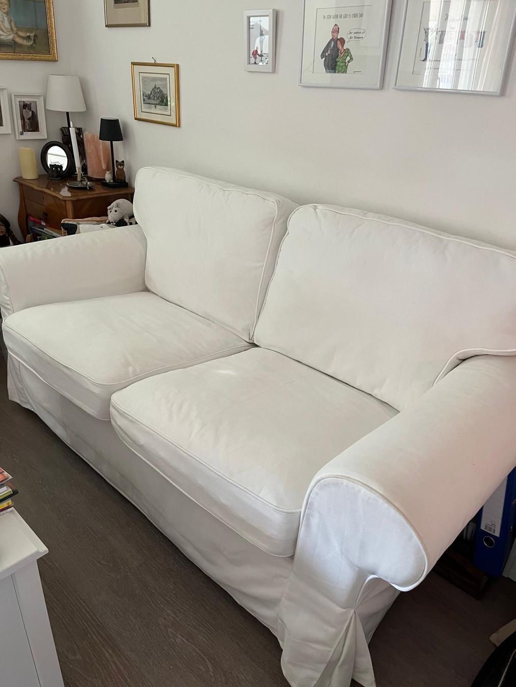 Ikea Sofas: Ikea Ektorp 2er Sofa hellbeige – Gebraucht aus Therwil von Molokini