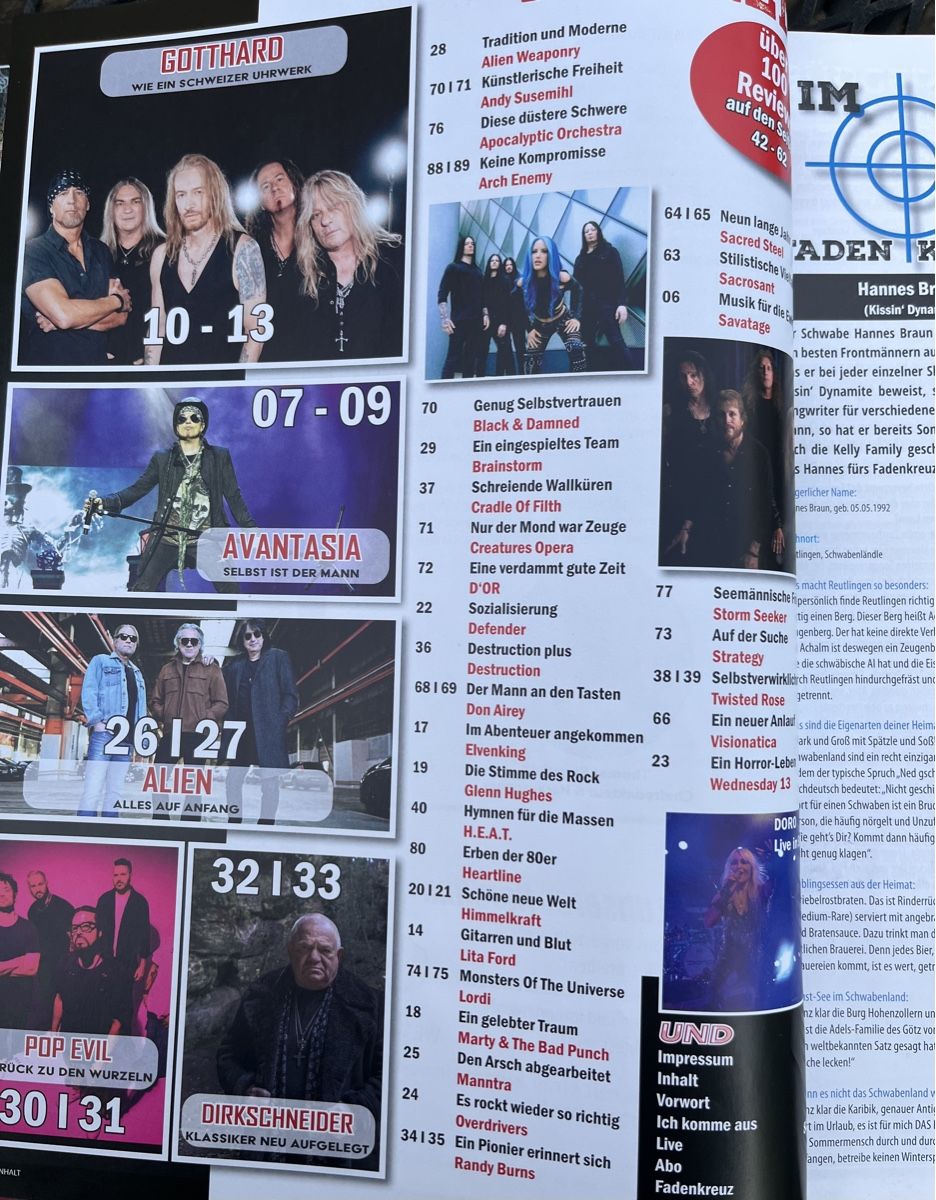 Riviste & Magazine: Hardline Hardrockmagazin Gotthard, NEU – Usato da hunzenschwil venduto da Oldipark 1