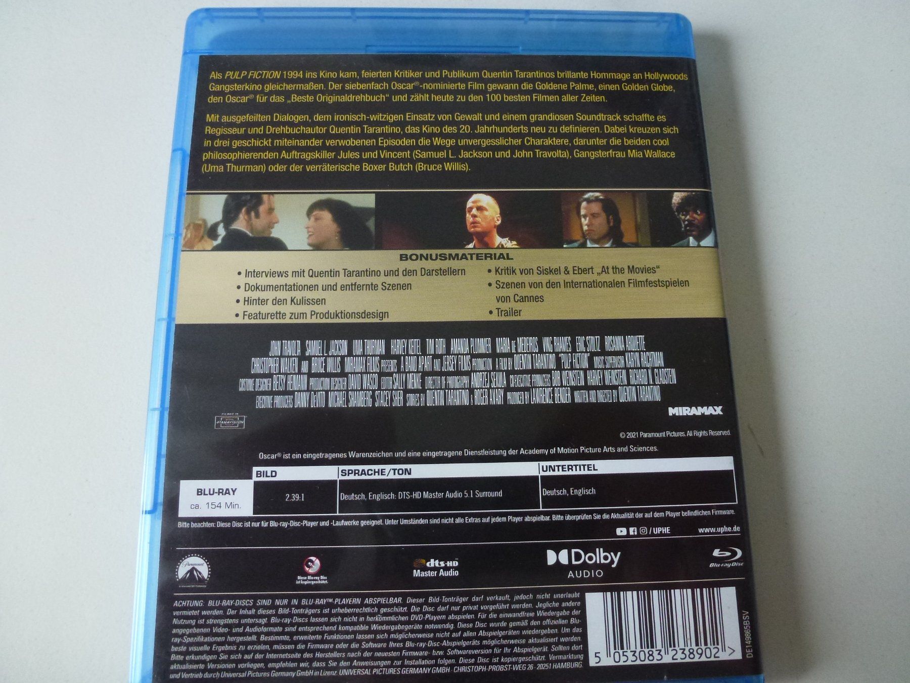 Tutti i DVDs: Pulp Fiction (Blu-Ray) – Usato da Bern venduto da Frebo 1