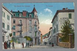 1917, CHIASSO, VIA CANTONALE, ANIMATA