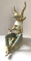 Grosse Porzellanfigur NAO Lladro - Lesender Junge mit Hund