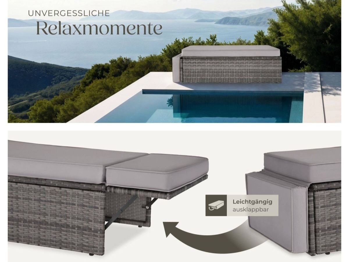 Sofas: Rattan Lounge Sofa 2-Sitzer mit Hocker BELTORA – Neuf avec emballage d'origine à Lachen SZ par sw3zzy 2