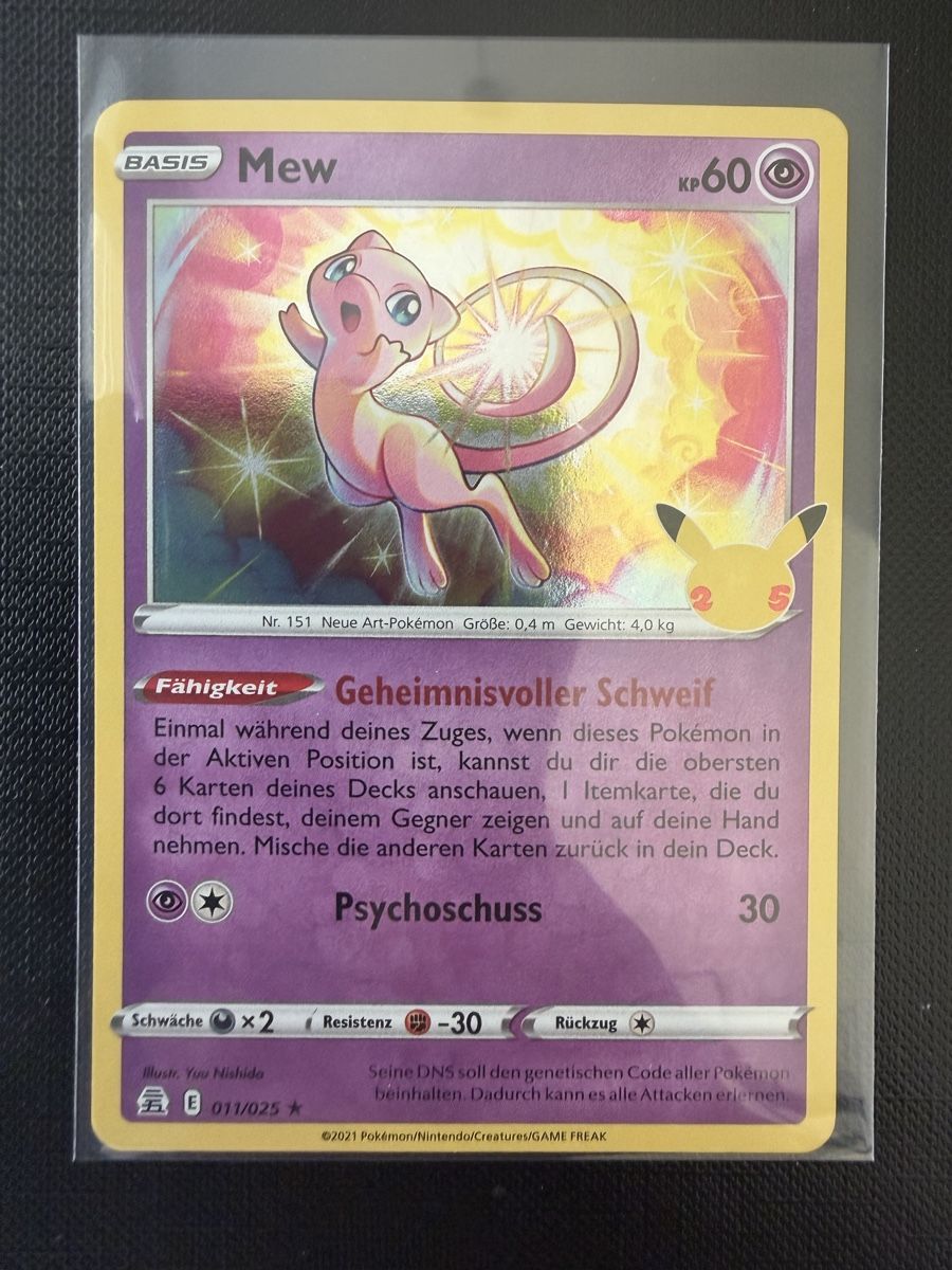 Pokémon Carte collezionabili: Mew #011 DE HOLO) Celebration – Nuovo (secondo la descrizione) da Savigny venduto da Matgab94