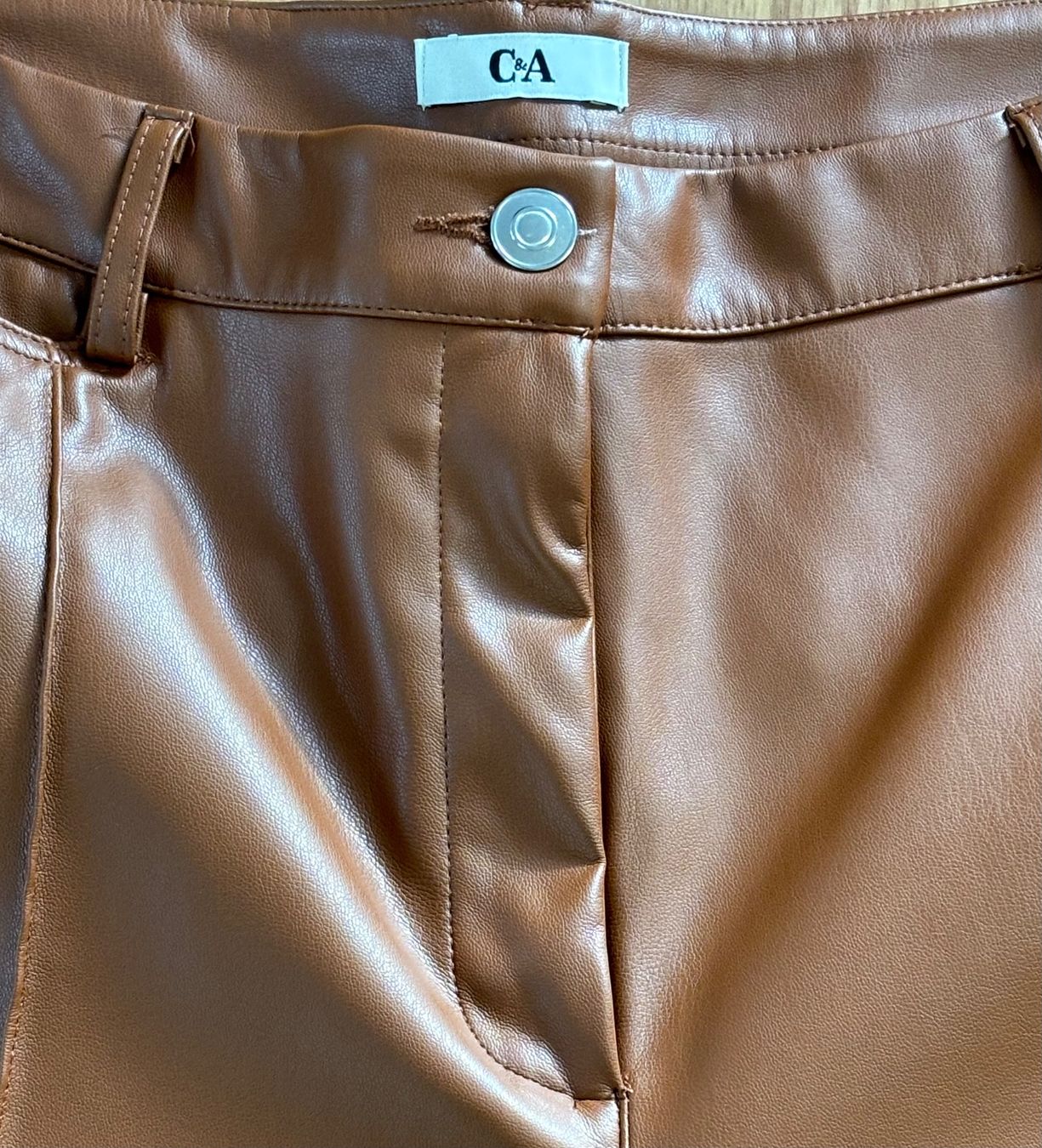 C&A Pantalons: C&A Leder Hose Braun | NEU – Neuf (Voir description) à Suhr par twt_gb7n 2