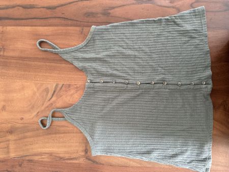 Damen Top American Eagle Knopfleiste Rippstrick Grösse S