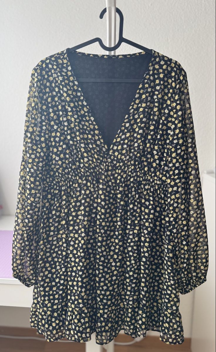 H&M Vestiti: Blumenkleid schwarz mit gelben Blumen Grösse M – Nuovo (secondo la descrizione) da Ebikon venduto da jov_w5ww