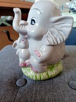 Niedliches Elefanten Sparschwein, Keramik, Vintage!