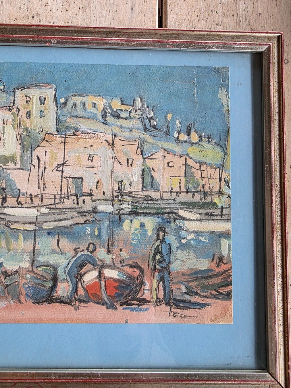 Dipinti: Bild - Gemälde Hafen am Meer – Usato da Walterswil BE venduto da Lonitti 6