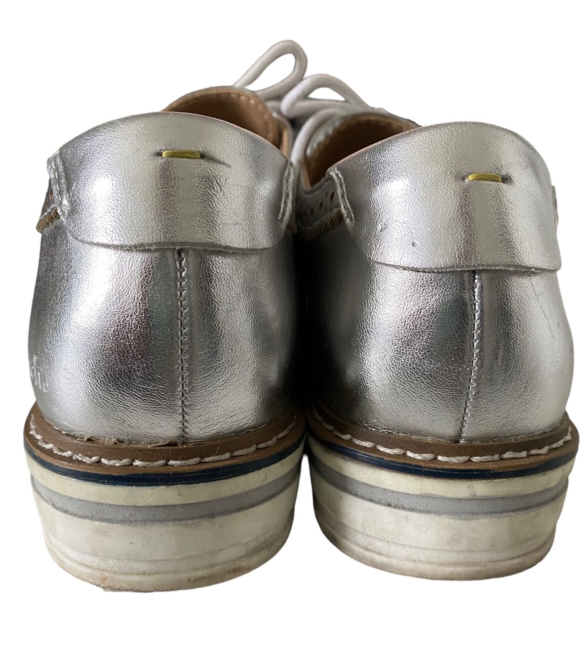 Bench Damenschuhe: BENCH l Damen Lederschuhe Silber l Gr. 38 – Gebraucht aus Lenzburg von Orzo3 2