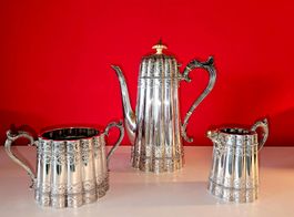 925 Sterling Silber Kernstück Kaffee, Sheffield um 1892