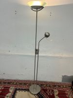 Designer Stehlampe mit Leselampe Chromstahl funktioniert