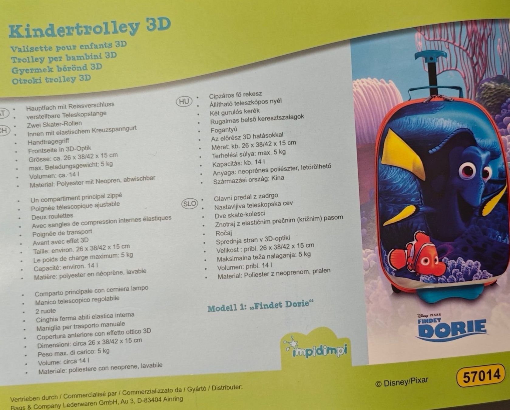 Altro in Aeronautica: Kinder Trolley, Koffer Finding Nemo – Usato da Rüfenacht BE venduto da vagyula 9