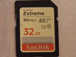 SanDisk Extreme SDXC Karte 32GB V30 90 MB / s Class 10
