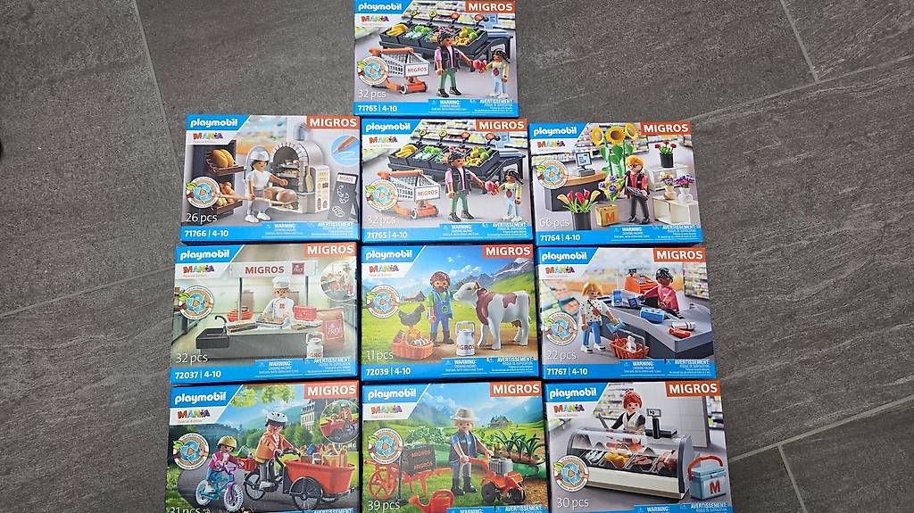 Giocattoli: Migros Playmobil Sets – Usato da Reichenbach i. K. venduto da PfipfPfupf