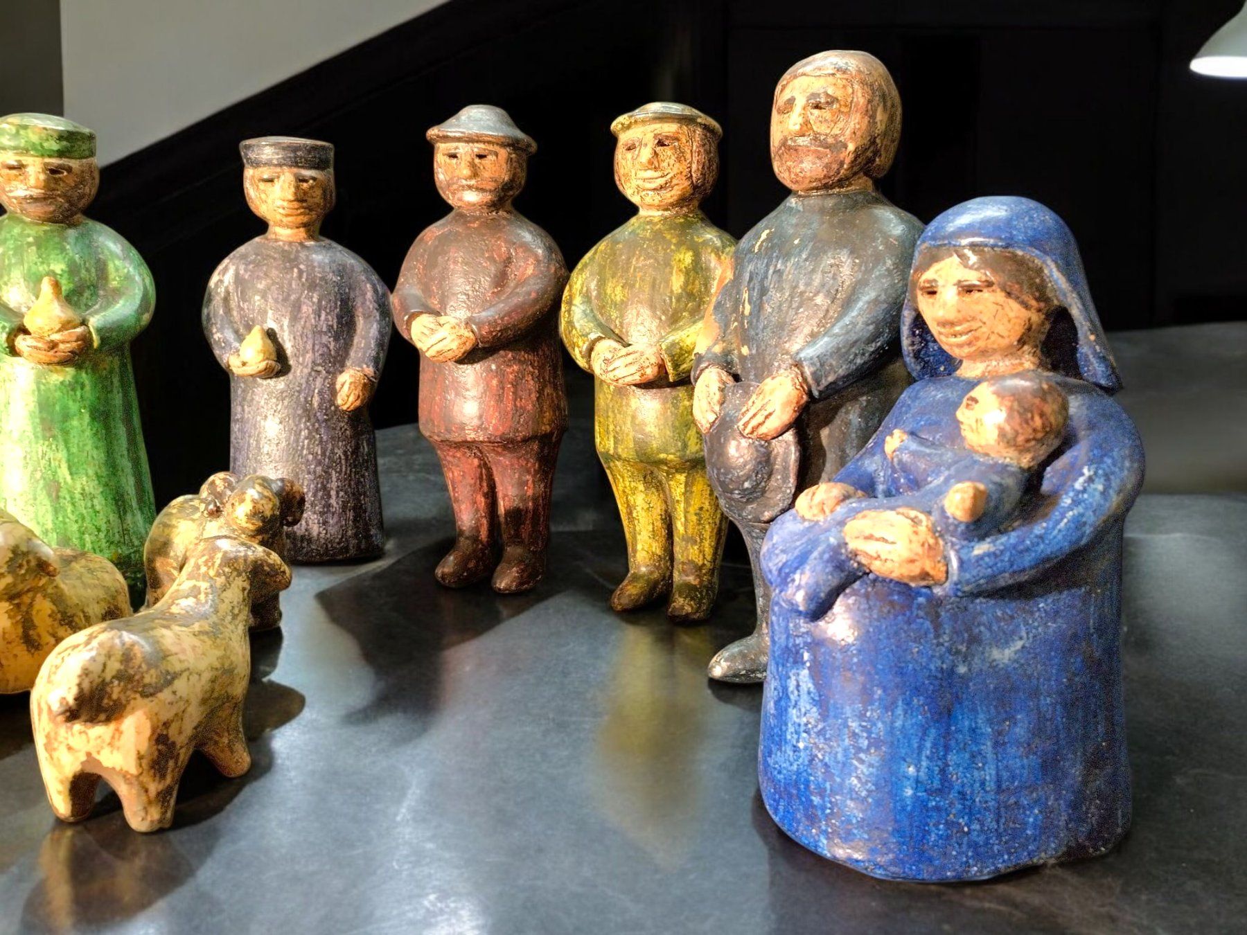 Sculture & Statue: Ueli Schmutz - Weihnachtskrippe Keramik – Usato da Zürich venduto da Zuerichparis08 3